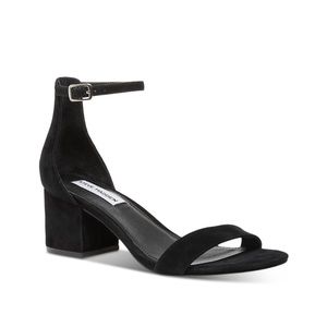 Steve Madden Irenee black suede block heels